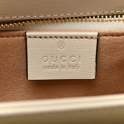 Gucci Azalea Calfskin Horsebit 1955 Shoulder Bag Mystic White 6 of 12