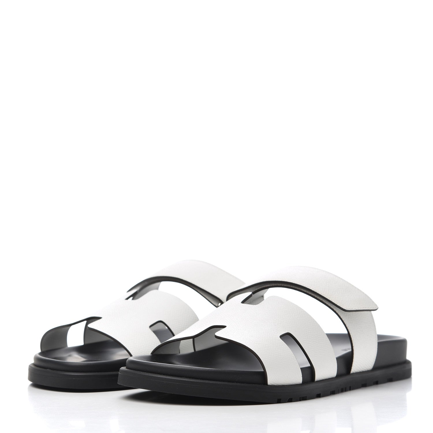 Hermes Epsom Mens Chypre Sandals 43 White 3 of 17