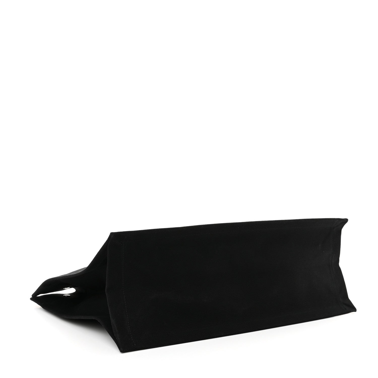 Saint Laurent Linen Calfskin Rive Gauche Tote Black 4 of 10