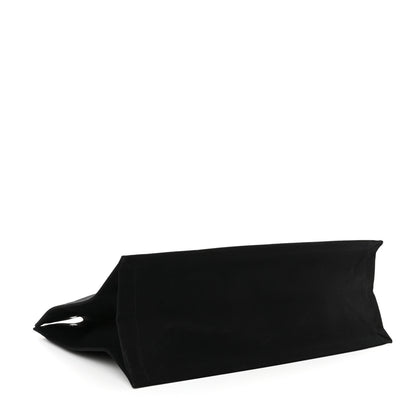 Saint Laurent Linen Calfskin Rive Gauche Tote Black 4 of 10