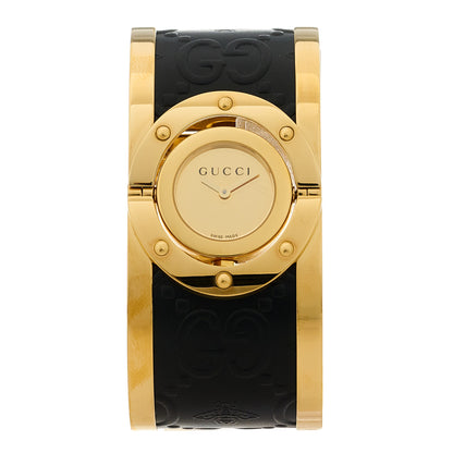Gucci Stainless Steel Calfskin 33mm Twirl Quartz Watch 1 of 4