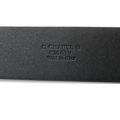 Chanel Calfskin Crystal Metal Quilted CC Belt 80 32 Black 8 of 8