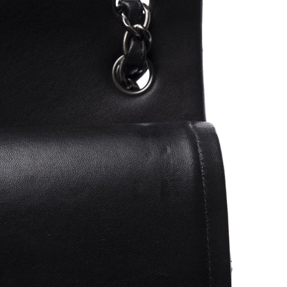 Chanel Lambskin Quilted Jumbo Double Flap Black 7 of 10