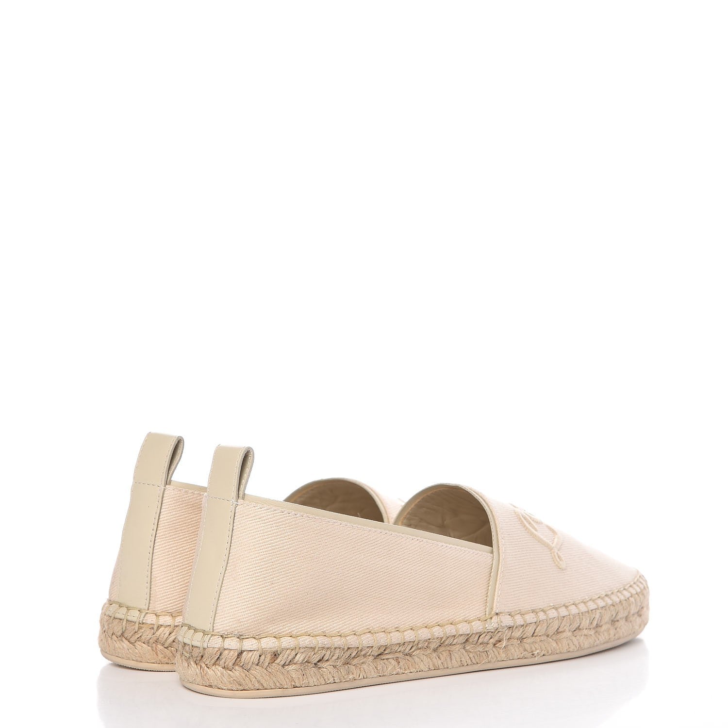 Louis Vuitton Canvas Waterfall Espadrille Flats 39.5 Ecru 4 of 12