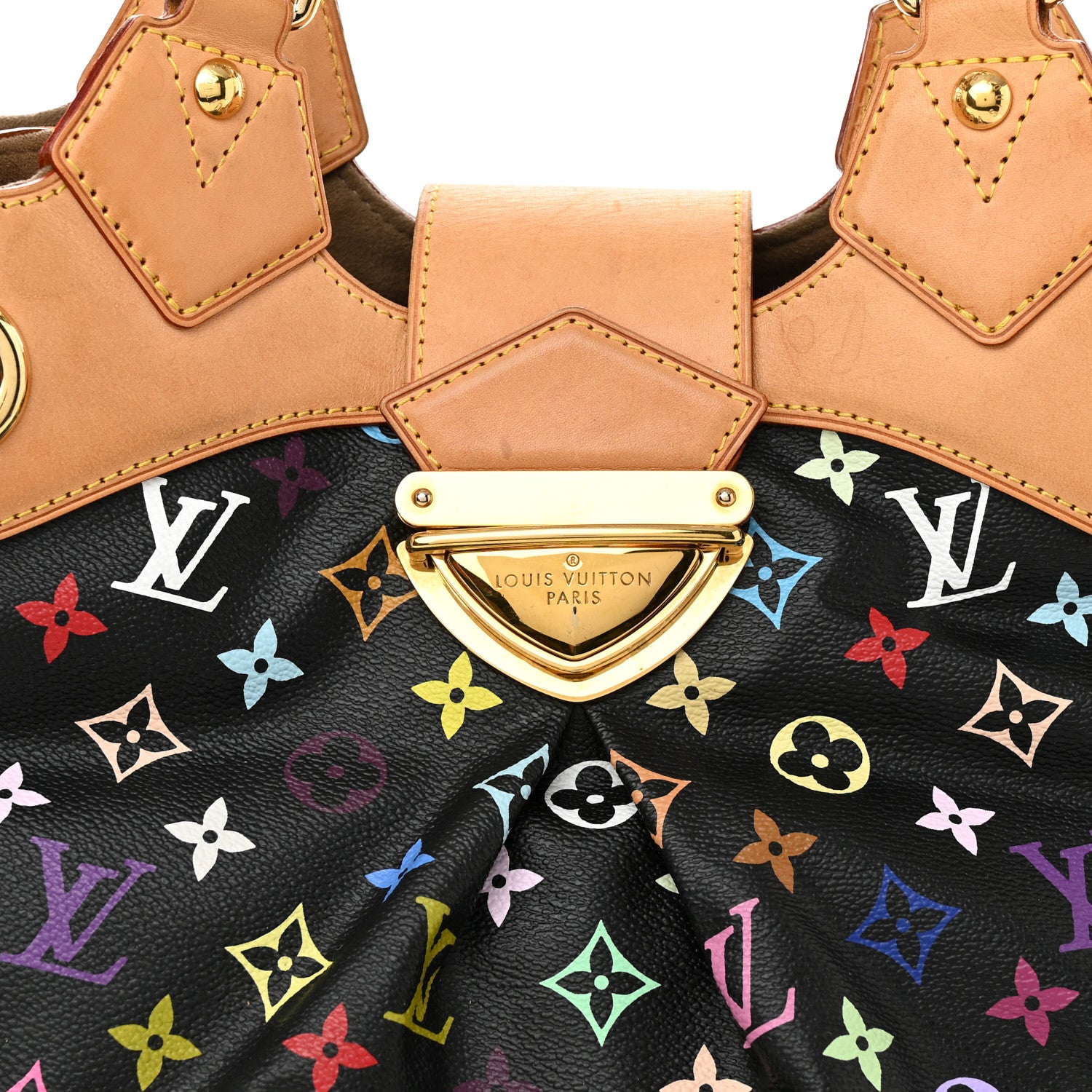 Louis Vuitton Monogram Multicolor Ursula Black 7 of 9