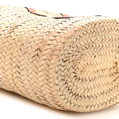 Celine Raffia Calfskin Heart Triomphe Teen Panier Tan 9 of 10