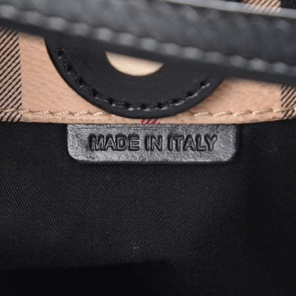 Burberry Haymarket Check Small Canterbury Tote Black 7 of 8