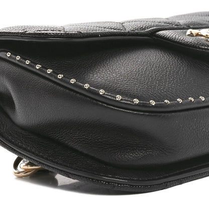 Chanel Caviar Quilted Studded Flap Waist Bag Black 9 of 10