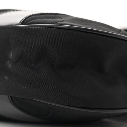 Prada Tessuto Nylon Soft Calfskin Shoulder Bag Black 9 of 13