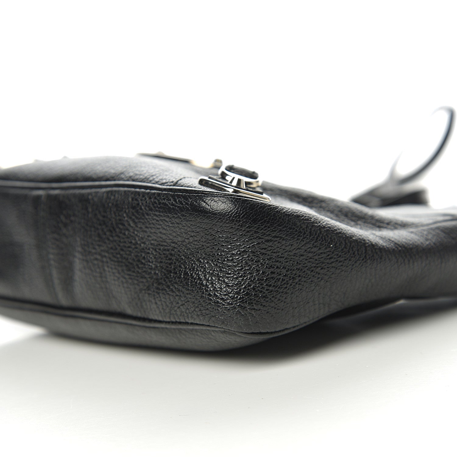Balenciaga Chevre Silver Metallic Edge Hardware Hip Black 8 of 9