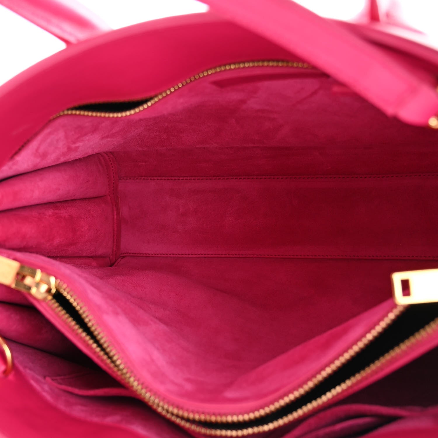 Saint Laurent Calfskin Small Sac De Jour Lipstick Fuchsia 5 of 11