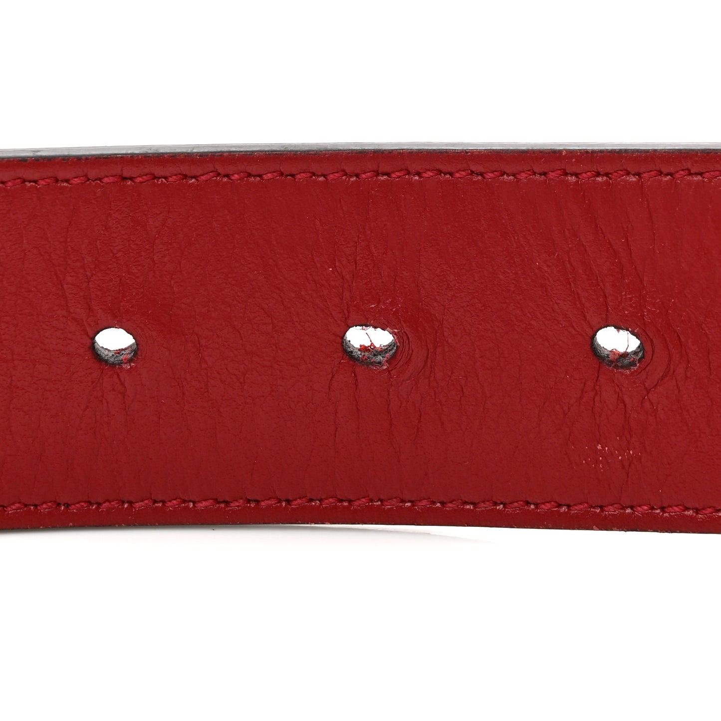 Plutone Calfskin Double G 40mm Belt 95 38 Rosso