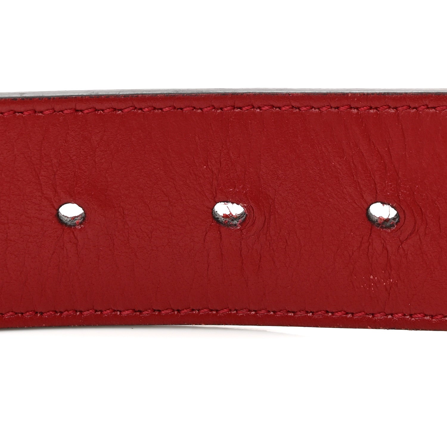 Gucci Plutone Calfskin Double G 40mm Belt 95 38 Rosso 4 of 10