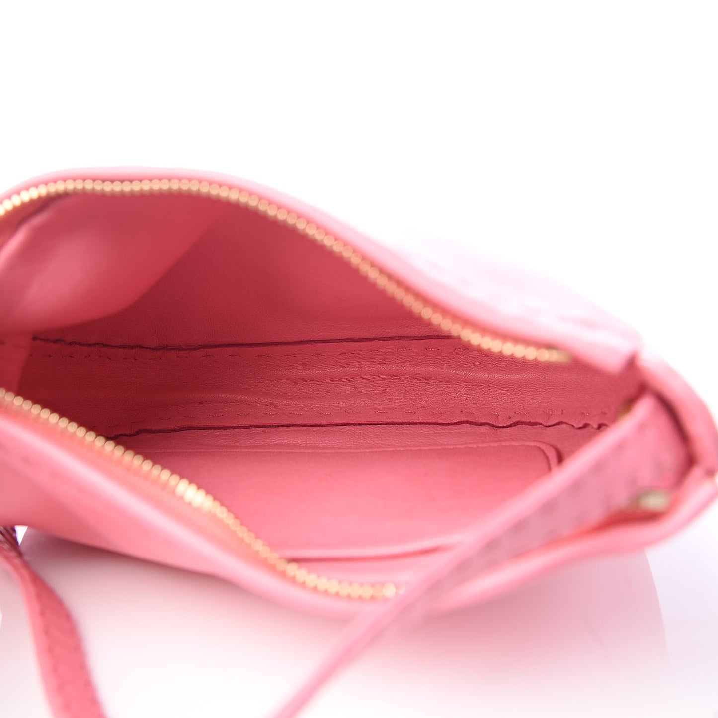 Soft Lambskin Mini Croissant Pouch Crossbody Bag Bubble