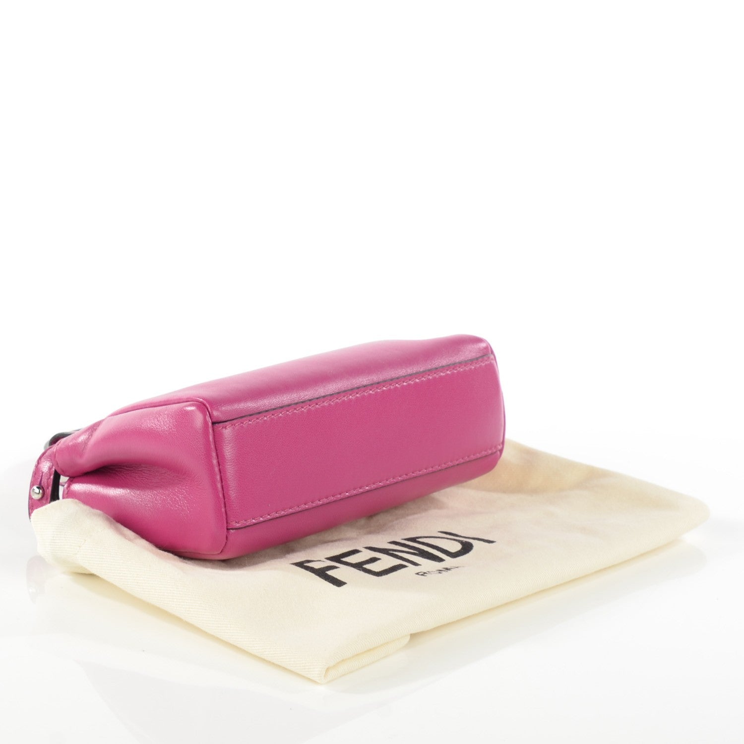 Fendi Nappa Micro Peekaboo Iconic Satchel Magenta 4 of 8
