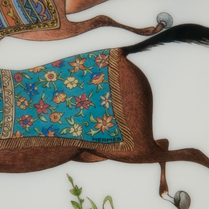 Hermes Porcelain Cheval D'Orient Dessert Plate Set of 2 5 of 5