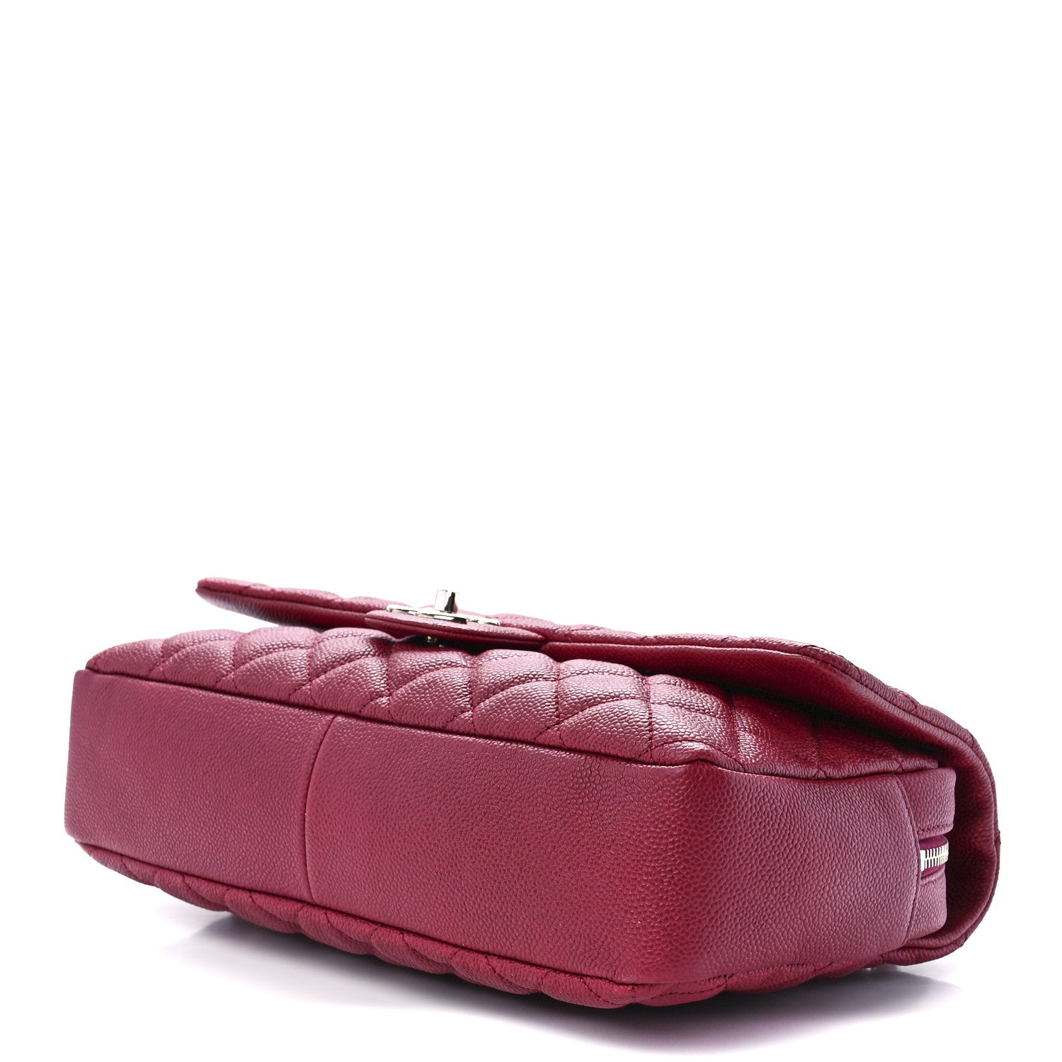 Chanel Caviar Quilted Jumbo Easy Flap Dark Pink 9 of 12