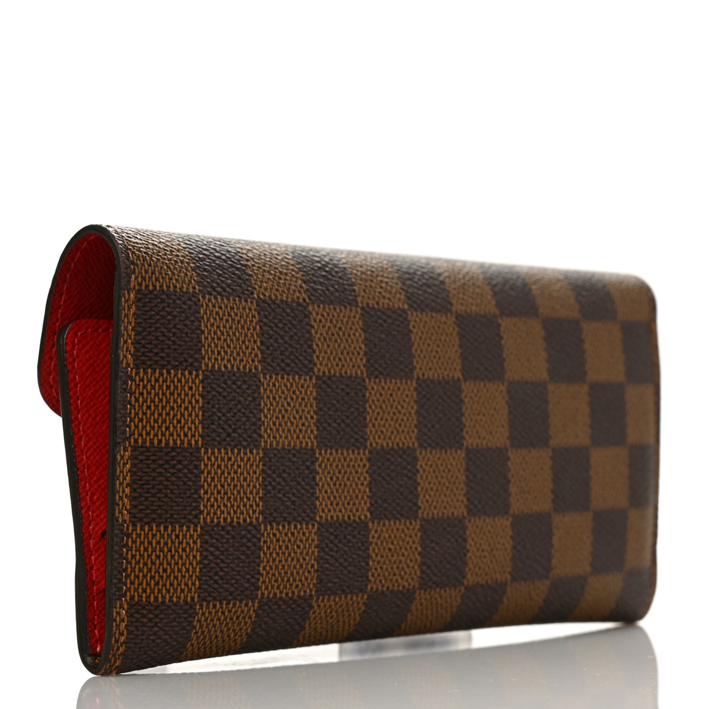 Damier Ebene Josephine Wallet Red