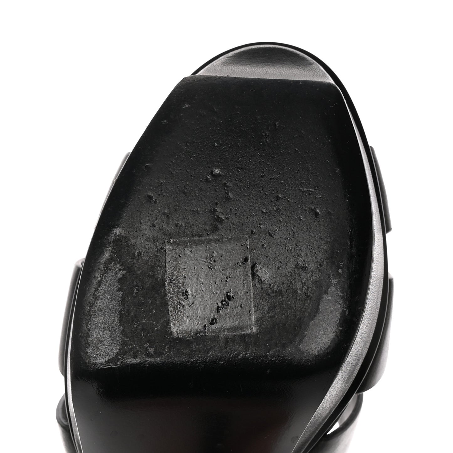 Calfskin Tribute 75 Platform Sandals 40 Black