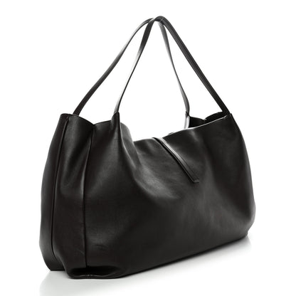 Salvatore Ferragamo Calfskin Large New Line Tote Testa Di Moro 3 of 12
