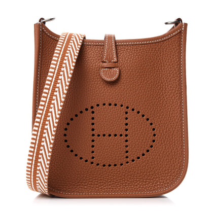Hermes Taurillon Clemence Amazone Evelyne TPM Gold 1 of 11