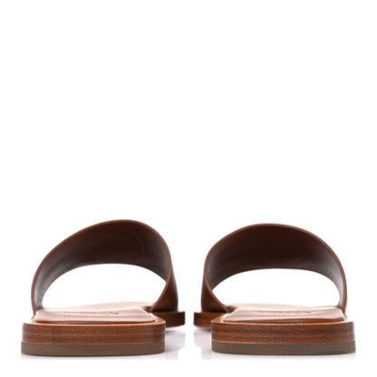 Christian Louboutin Calfskin Mule Flat Slides 37.5 Cuoio 6 of 10
