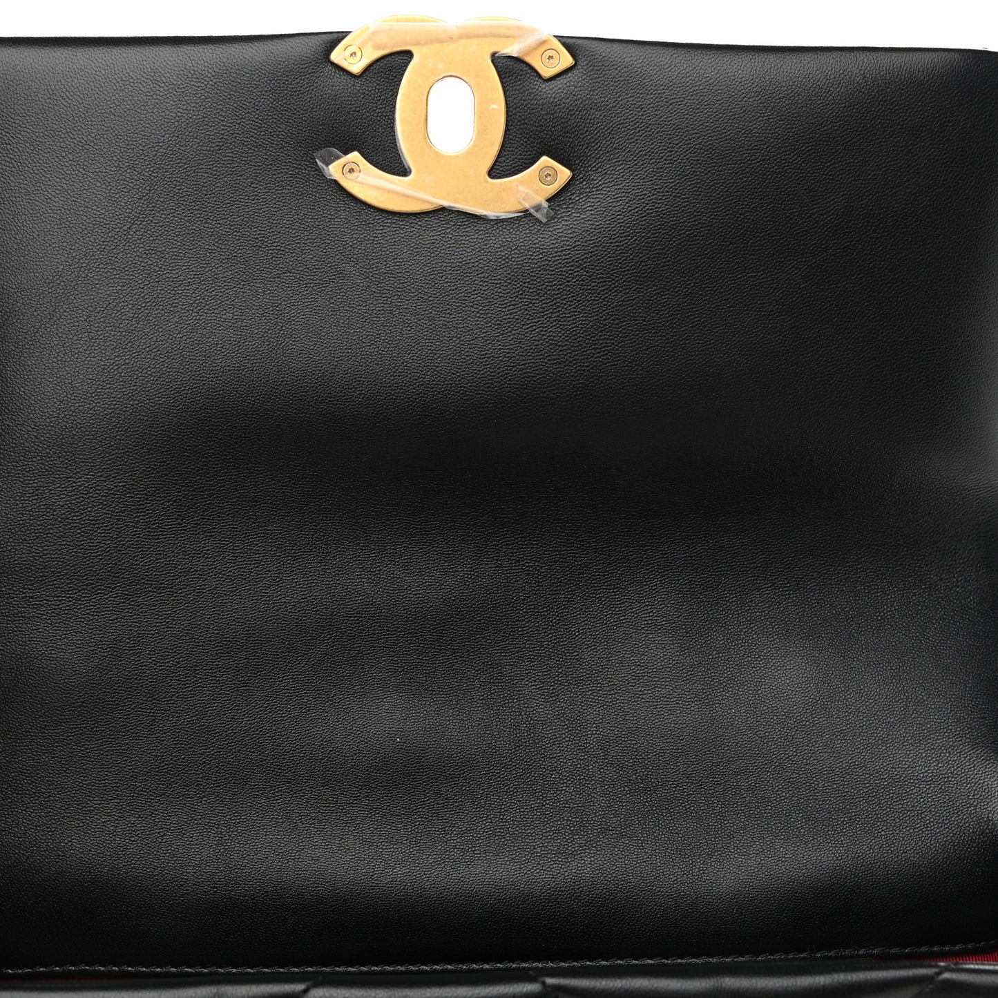 Goatskin Quilted Medium Chanel 19 Flap Black