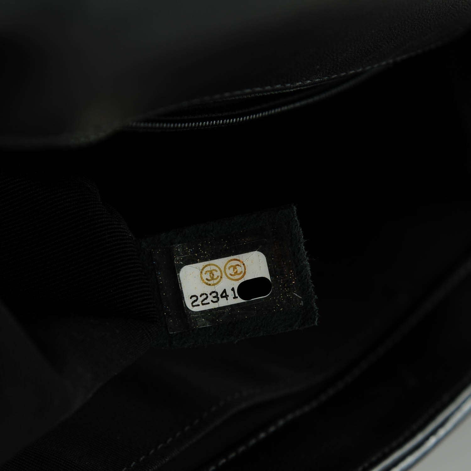 Chanel Iridescent Calfskin Quilted Medium Boy Flap Black 7 of 7