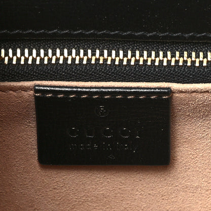Gucci Textured Calfskin Horsebit 1955 Shoulder Bag Black 6 of 9