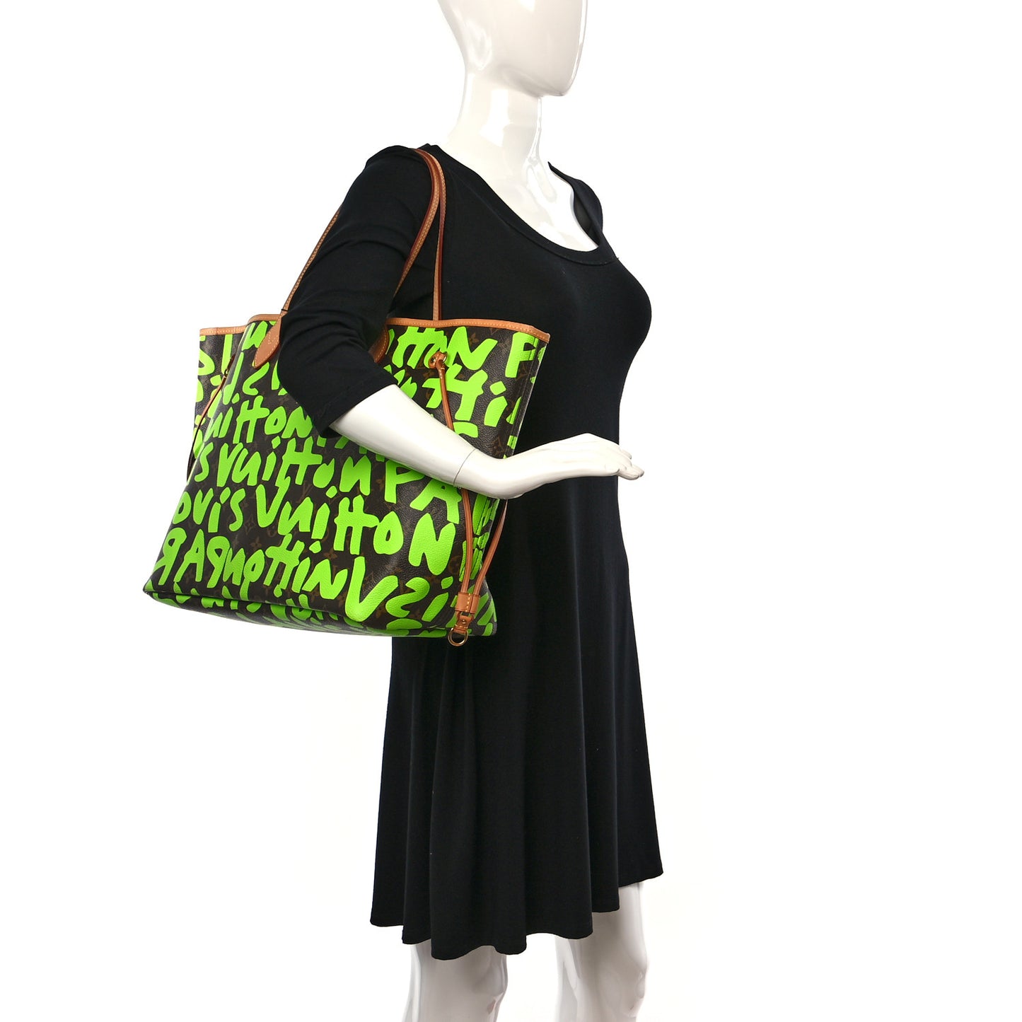 Monogram Graffiti Neverfull GM Green