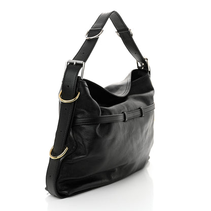 Givenchy Tumbled Calfskin Corset Medium Voyou Bag Black 3 of 11