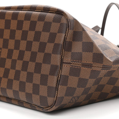 Louis Vuitton Damier Ebene Neo Neverfull MM Rose Ballerine 9 of 10
