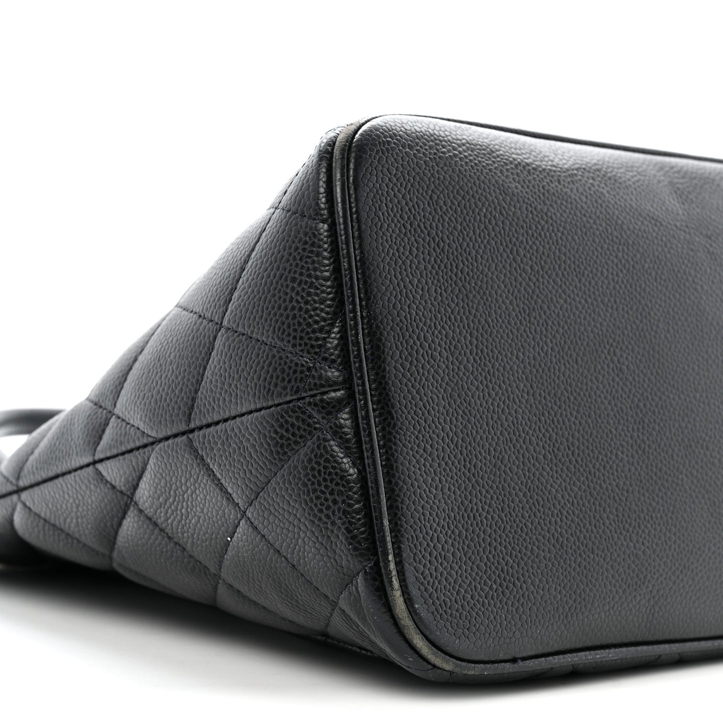 Caviar Quilted Medallion Tote Navy
