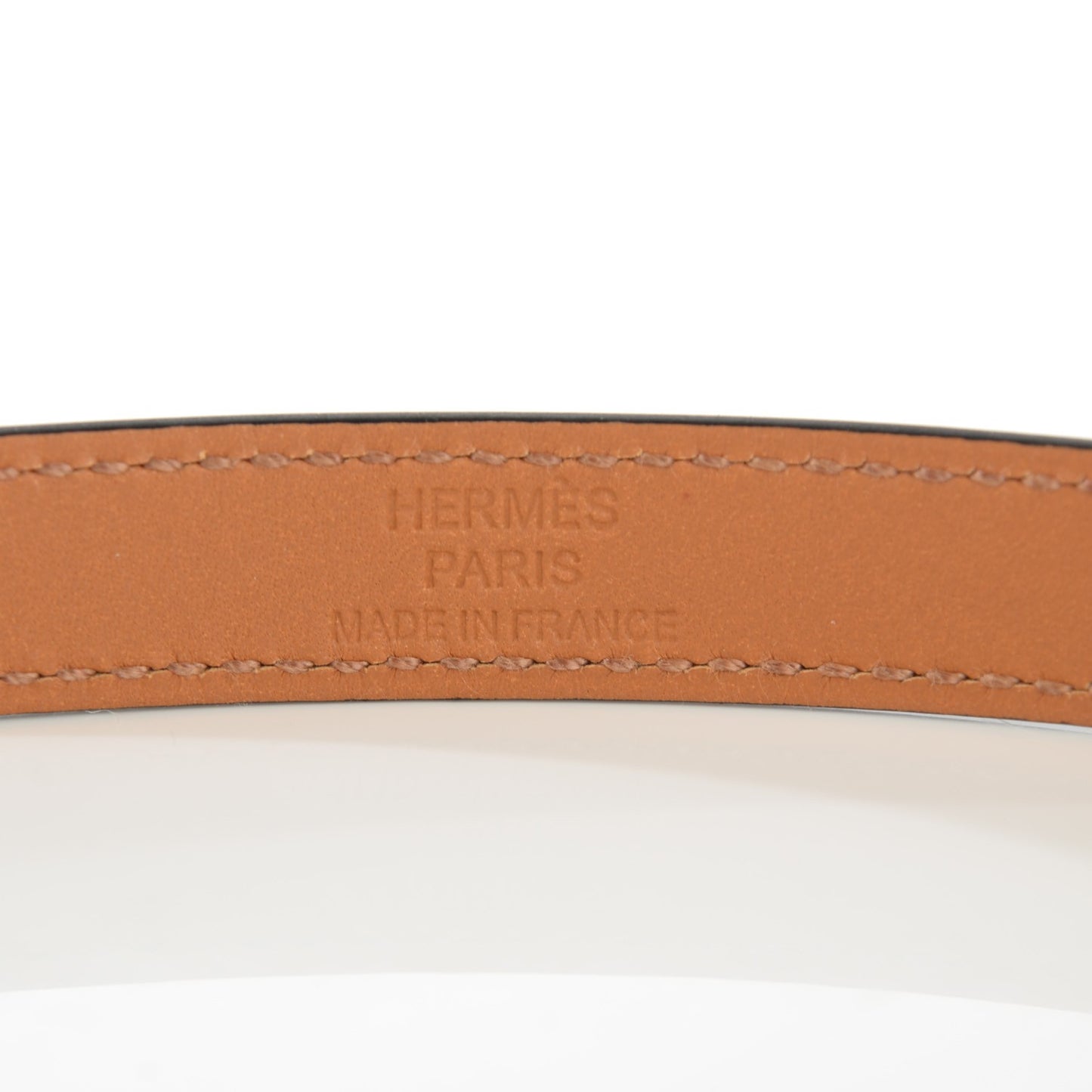 Tadelakt Kelly Double Tour Bracelet M Rouge H