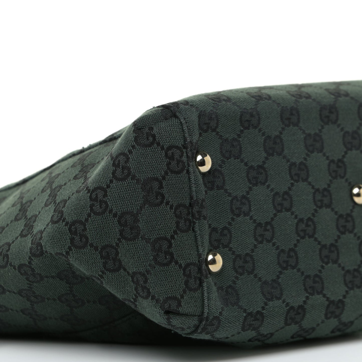 Monogram Crest Tote Green Black