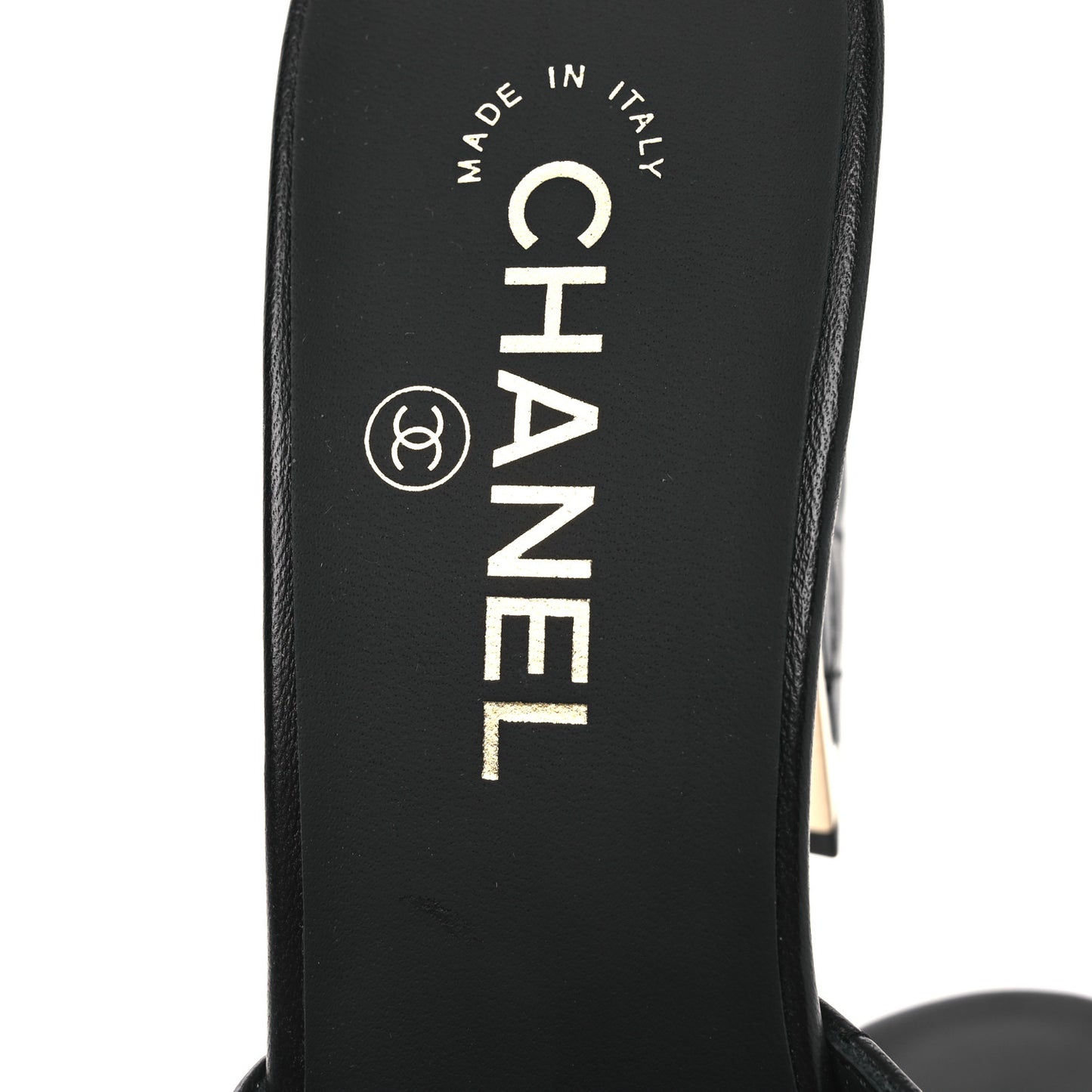 Lambskin Quilted CC Mules 40 Black