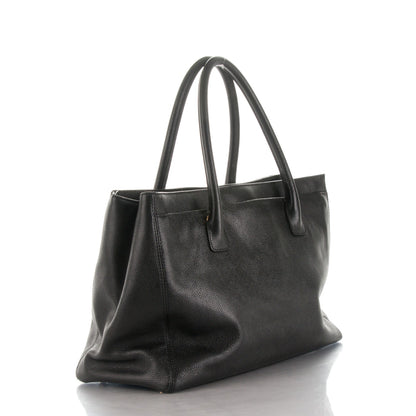 Chanel Calfskin Cerf Executive Shopper Tote Black 4 of 8