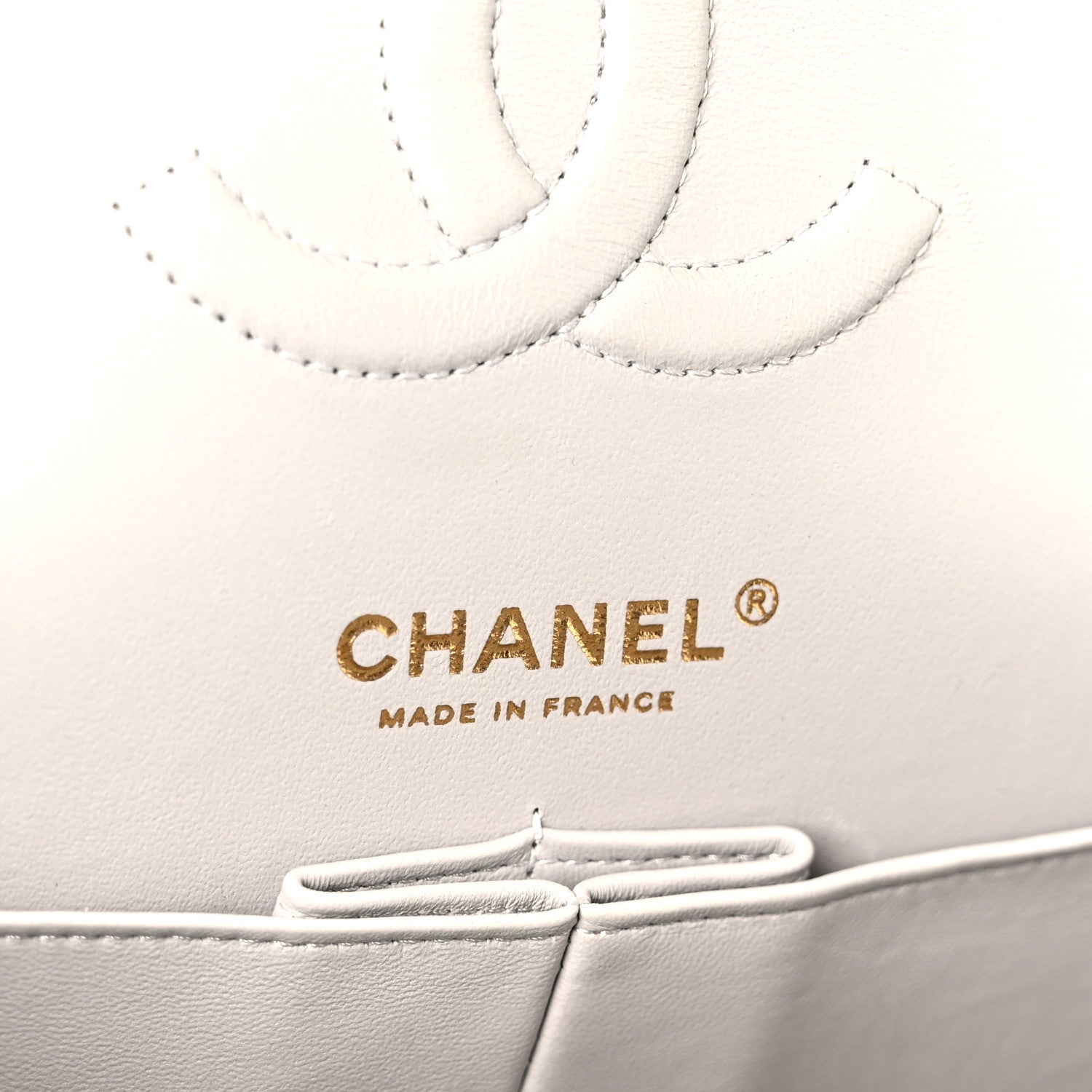 Chanel Caviar Quilted Medium Double Flap Grey 6 of 12