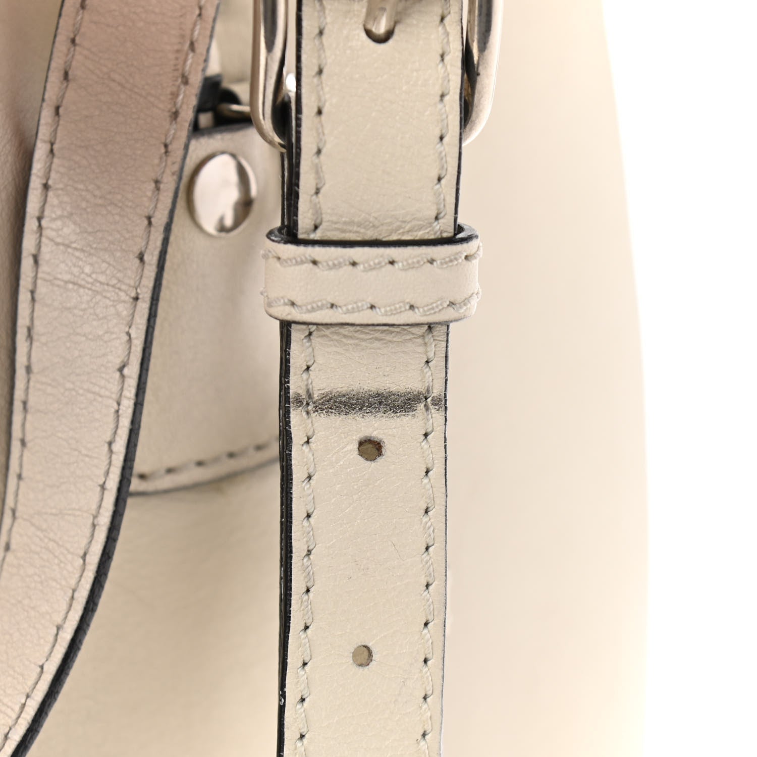 Alexander McQueen Calfskin Whipstitch Folk Tote White 15 of 20