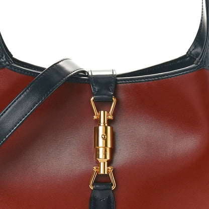 Gucci Boarded Dyana Lux Calfskin Bi-Color Small Jackie 1961 Hobo Mineral Red Blue 8 of 10