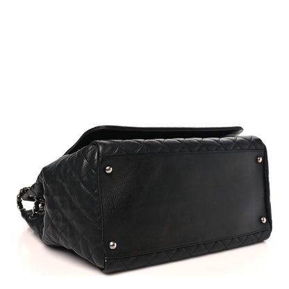Chanel Calfskin Quilted Istanbul Accordion Large Flap Black 3 of 10