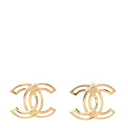 Chanel Metal Obazine CC Earrings Gold 1 of 5