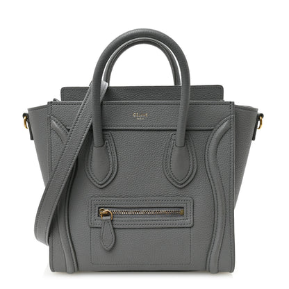 Celine Baby Drummed Calfskin Nano Luggage Kohl 1 of 10