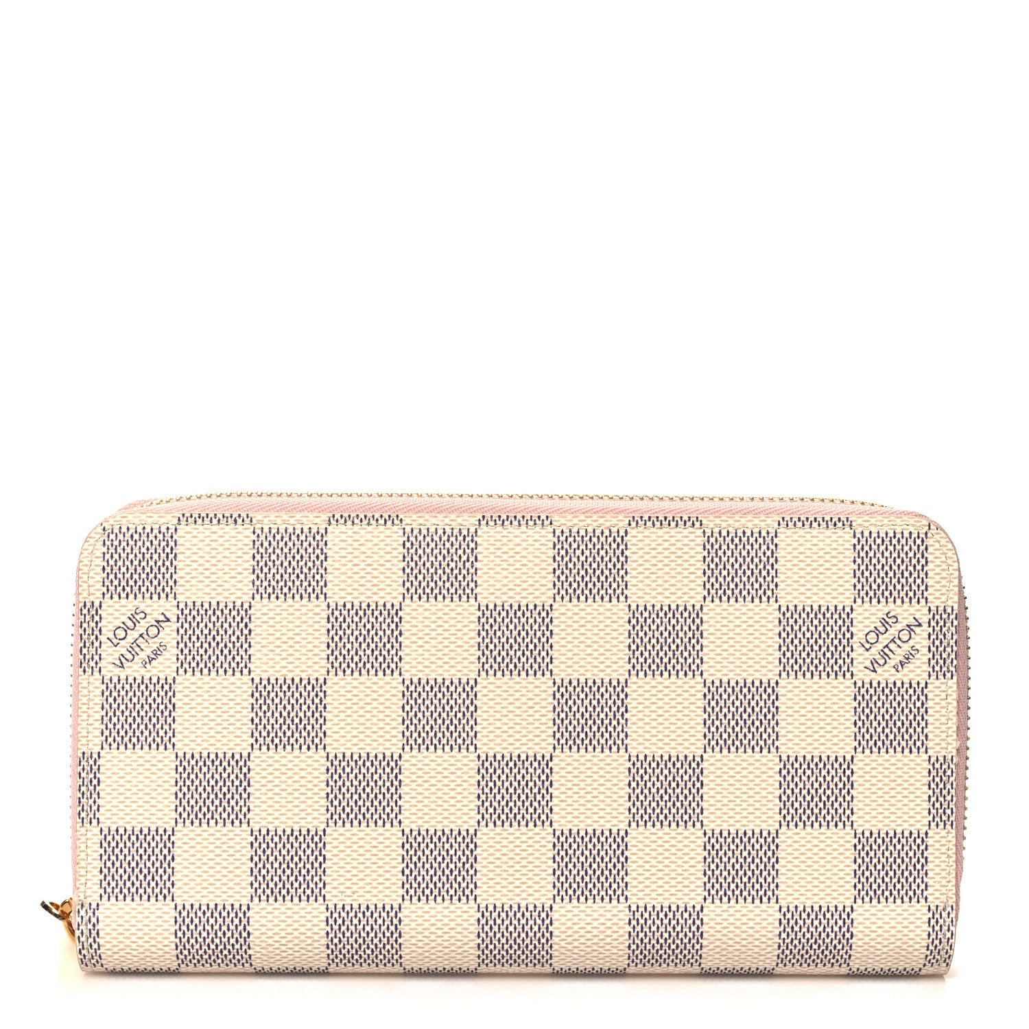 Louis Vuitton Damier Azur Zippy Wallet Rose Ballerine 1 of 6