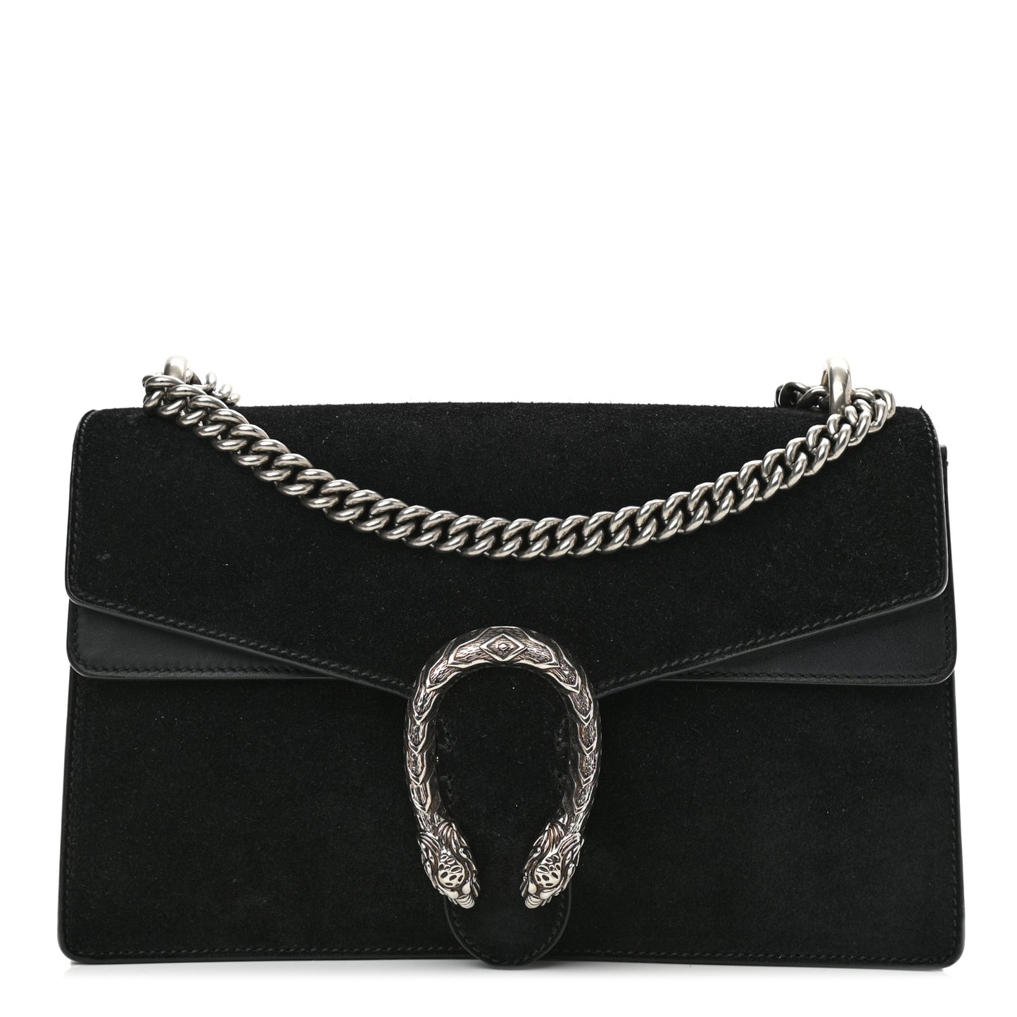 Suede Small Dionysus Shoulder Bag Black