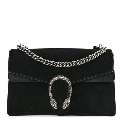 Gucci Suede Small Dionysus Shoulder Bag Black 1 of 11