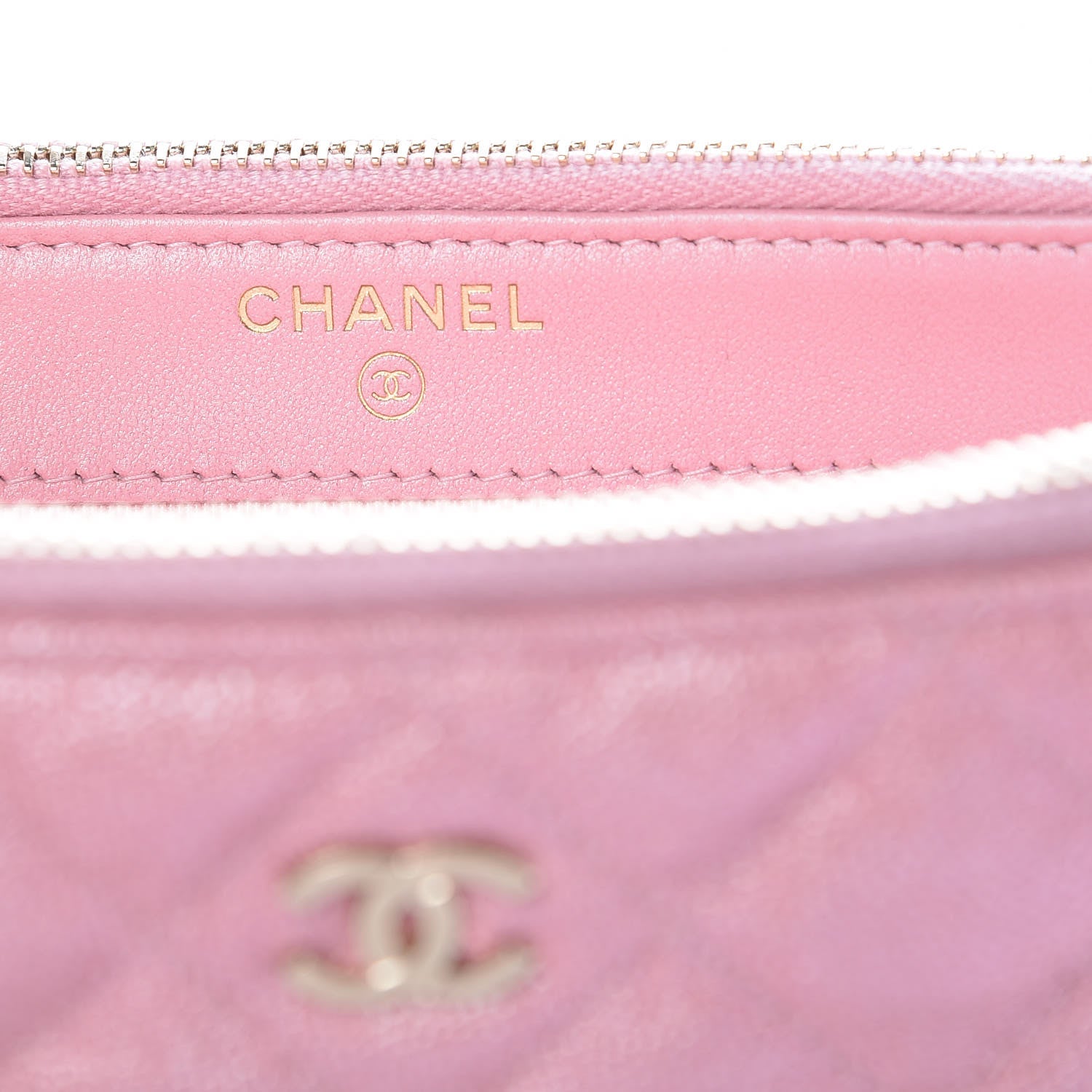 Chanel Iridescent Caviar Quilted Small Clutch With Chain Pink 15 of 22