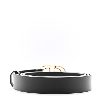Christian Dior Calfskin 30 Montaigne Cut-Out CD Belt 95 38 Black 2 of 5