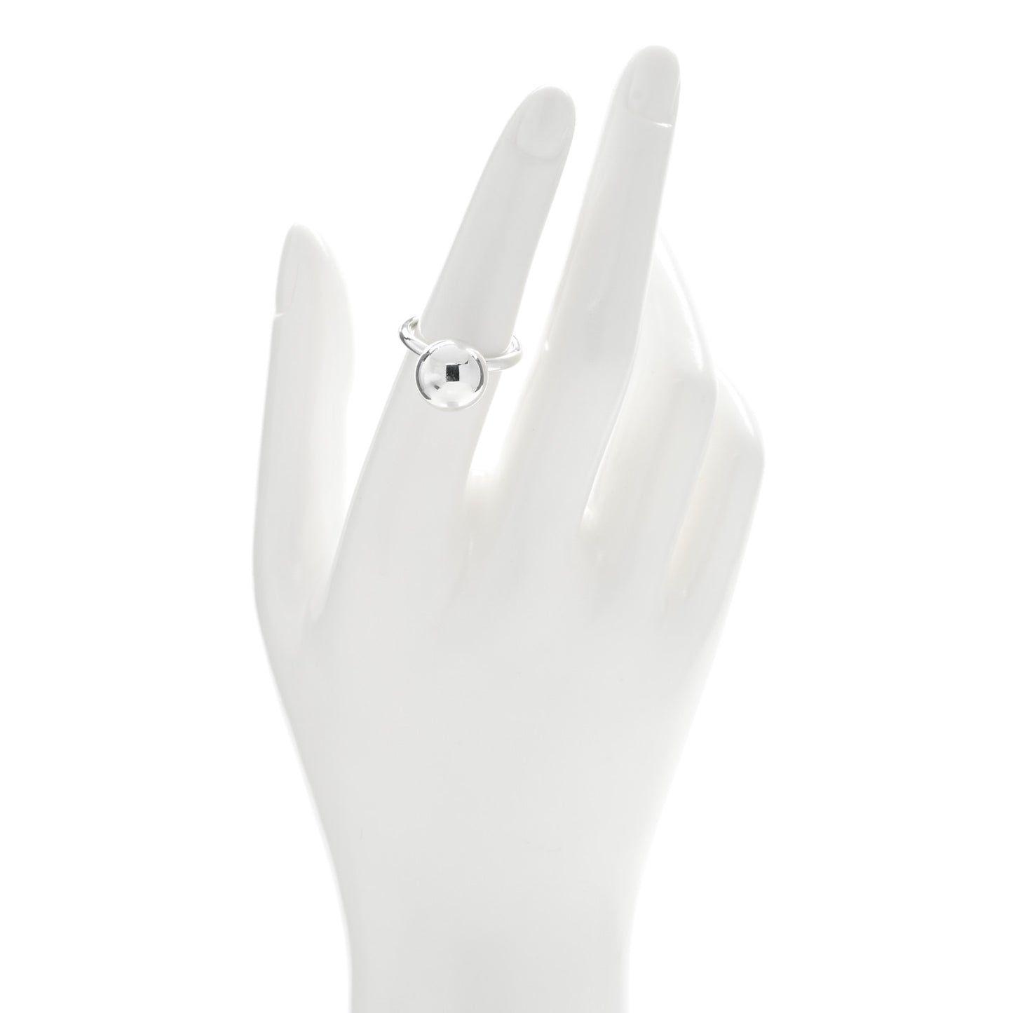 Sterling Silver 12mm Hardwear Ball Ring 53 6.5