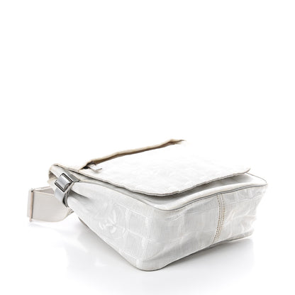 Chanel Nylon Travel Crossbody Messenger White 3 of 10